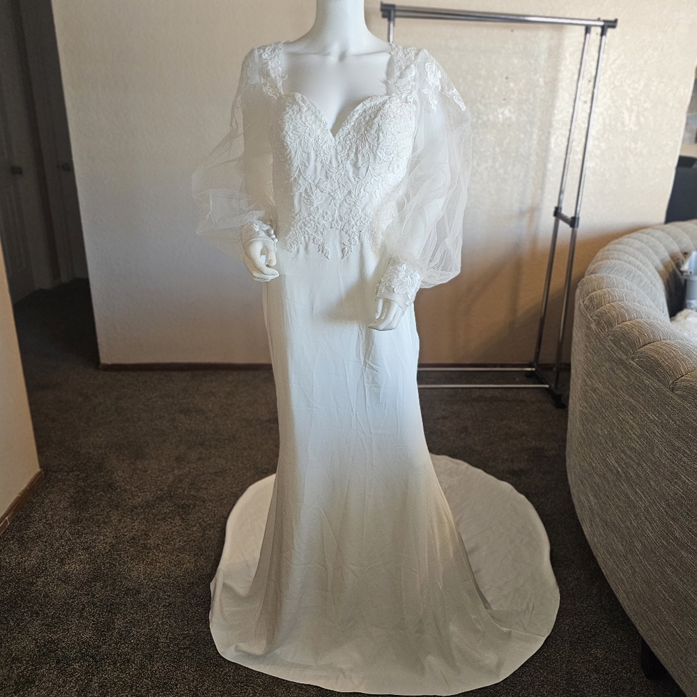 Nox Anabel DRESS  formal wedding dress corset embroidered JE919